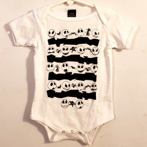 White Nightmare Before Christmas 12-18 Onesie